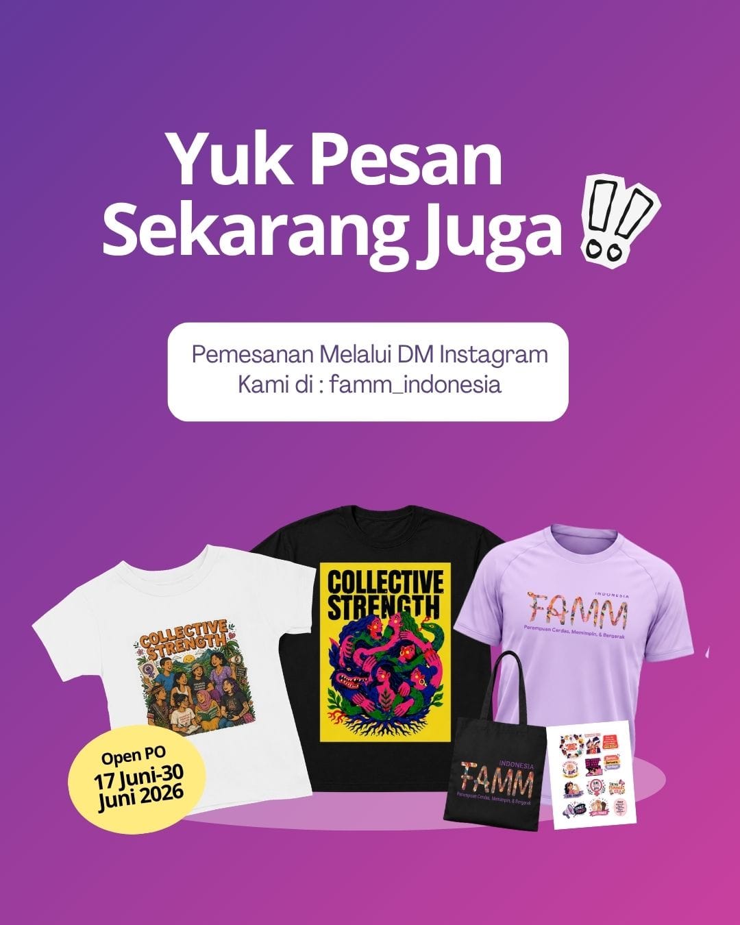 Open Pre Order Merchendise Famm Indonesia