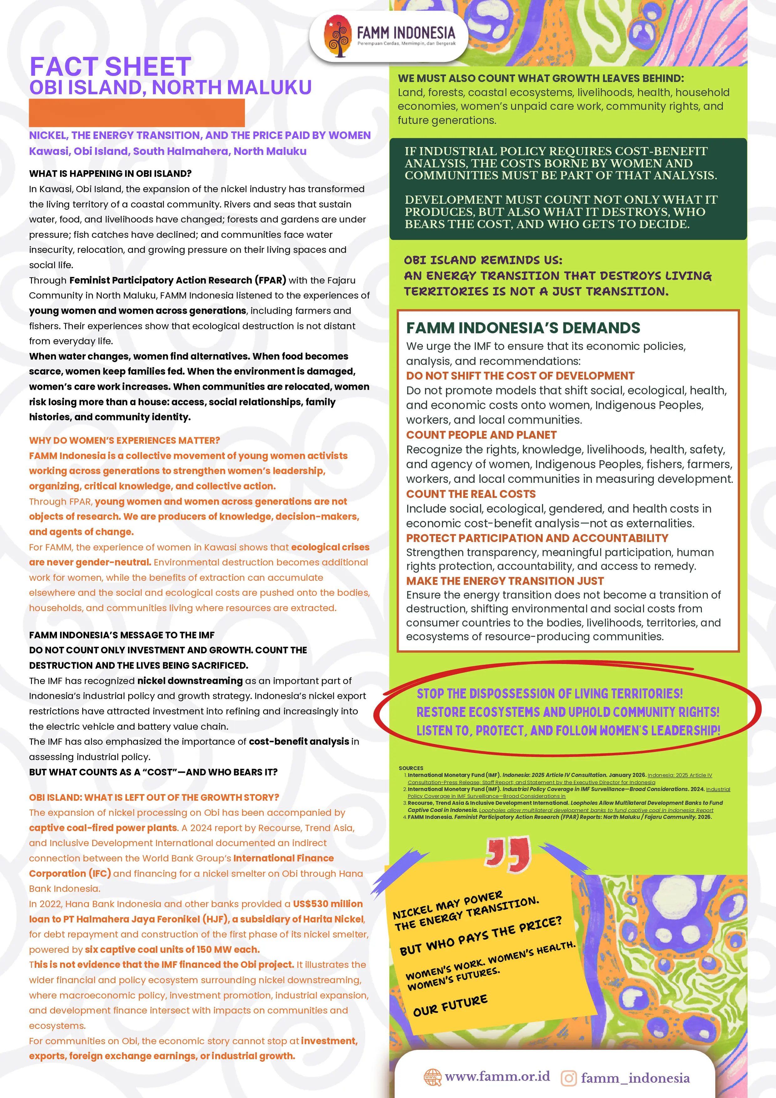 English Fact Sheet